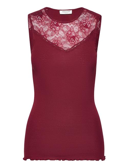 Rosemunde Silk Top Regular W/ Lace Rosemunde Red