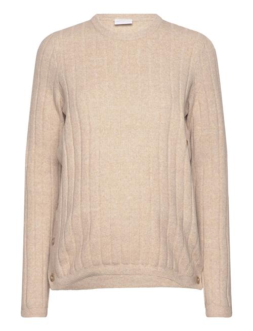 Mamalicious Mlana Vita L/S Knit Top 2F A. Mamalicious Beige