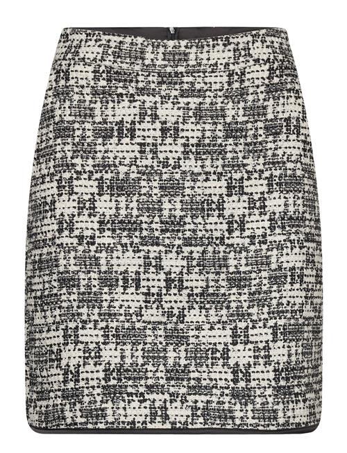 Check Boucle Skirt Karl Lagerfeld Black