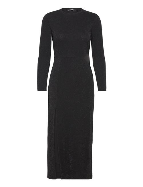 Karl Lagerfeld Lslv Lurex Jersey Dress Karl Lagerfeld Black