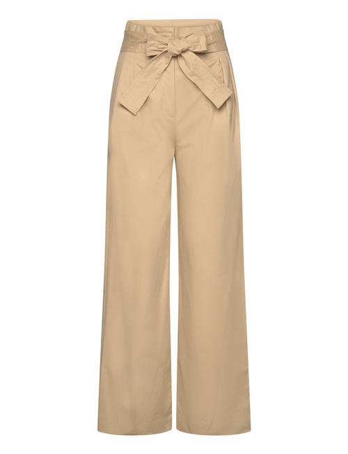 Se Mango Paperbag Trousers With Belt Mango Beige ved Booztlet