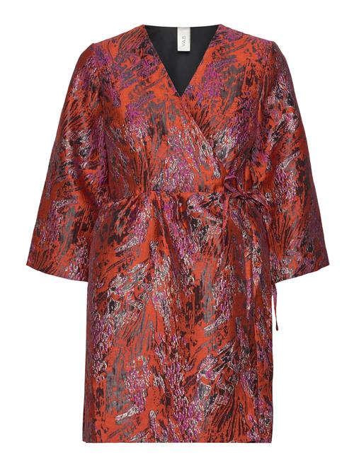 YAS Yasjasta 3/4 Wrap Dress - Show YAS Red