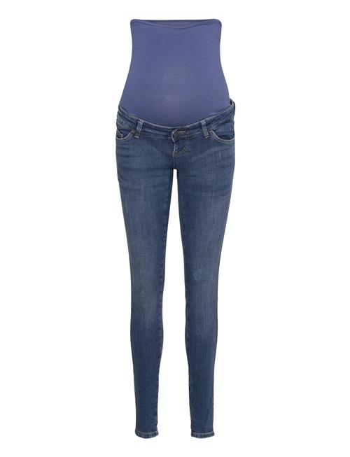 Se Mamalicious Mlbetty Destroyed Skinny Jeans Mamalicious Blue ved Booztlet