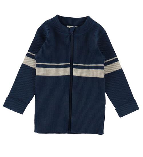 Se Voksi Voksi Cardigan - Uld - Poppy Blue ved KidsWorld