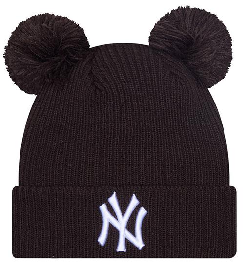 Se New Era New Era Hue m. Kvast - Strik - Rib - New York Yankees - MÃ¸rk Bru ved KidsWorld