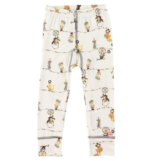 Se Katvig Katvig Leggings - Bambus - Hvid m. Cirkusprint ved KidsWorld