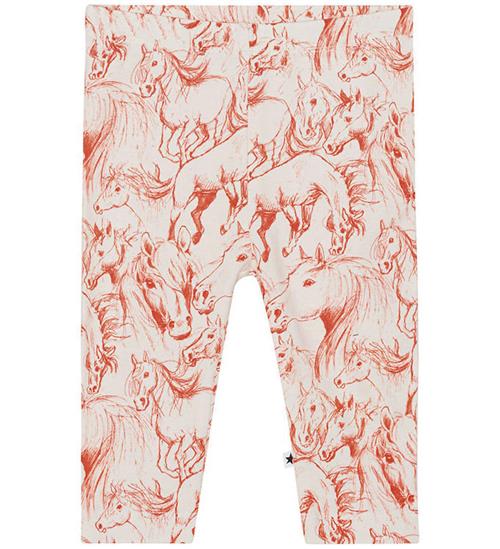 Se Molo Leggings - Stefanie - Red Horses ved KidsWorld