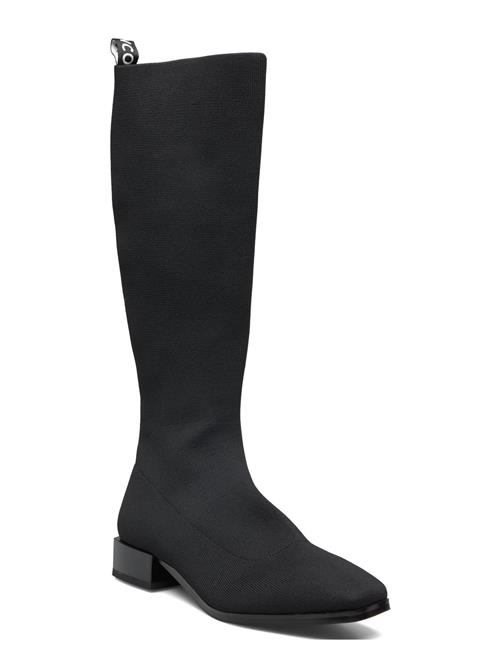 Bianco Biadiana Square Boot Knitted Bianco Black