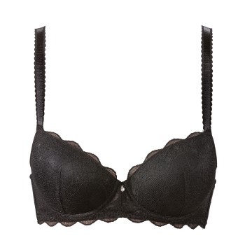 Trofé Trofe Julia Lace Padded Bra Bh Sort polyamid A 80 Dame