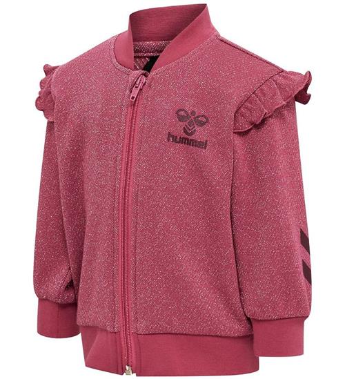 Se Hummel Hummel Cardigan - hmlSally - Earth Red m. Glimmer ved KidsWorld