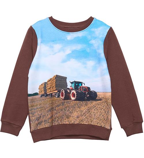 Minymo Minymo Sweatshirt - Potting Soil m. Traktor