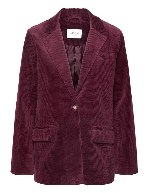 Se MSCH Copenhagen Mschemalina Blazer MSCH Copenhagen Burgundy ved Booztlet