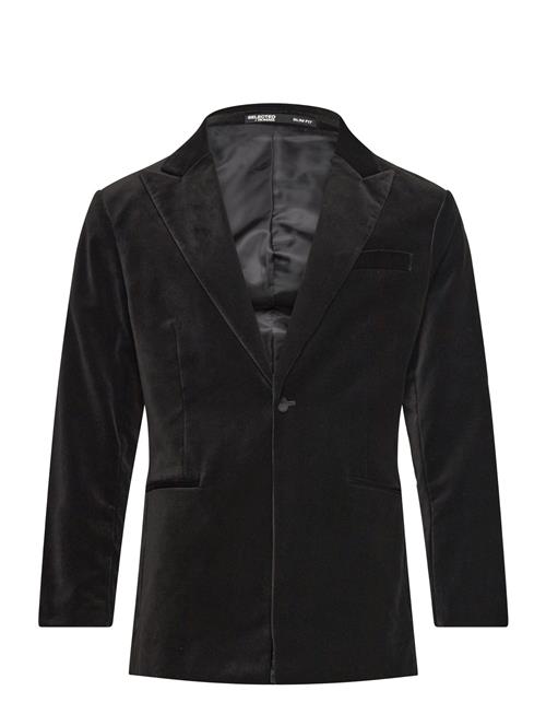 Se Selected Homme Slhslim-Hale Velvet Blz B Selected Homme Black ved Booztlet