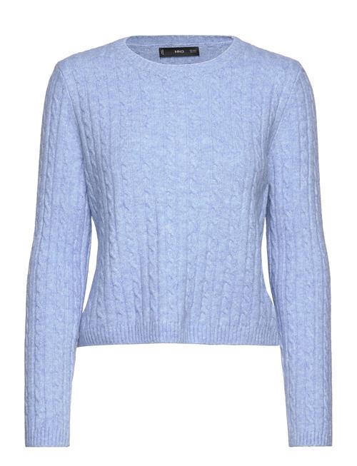 Mango Cable-Knit Sweater Mango Blue