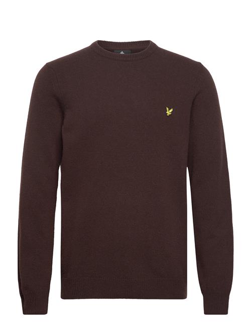 Lyle & Scott Crew Neck Lambswool Blend Jumper Lyle & Scott Brown