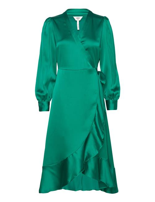 Object Objsateen Wrap Dress A Fair Object Green