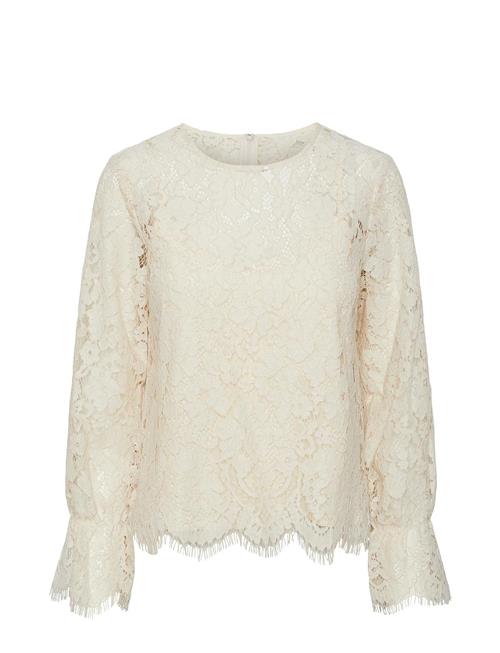 YAS Yasperla Ls Lace Top S. Noos YAS Cream