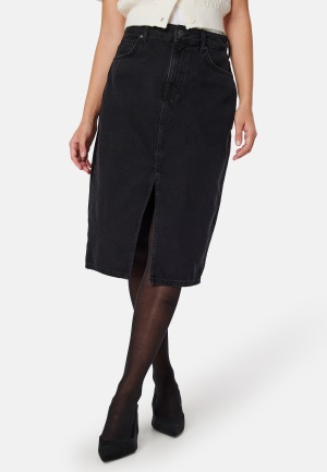 Object Collectors Item Objharlow Midi Denim Skirt Black S