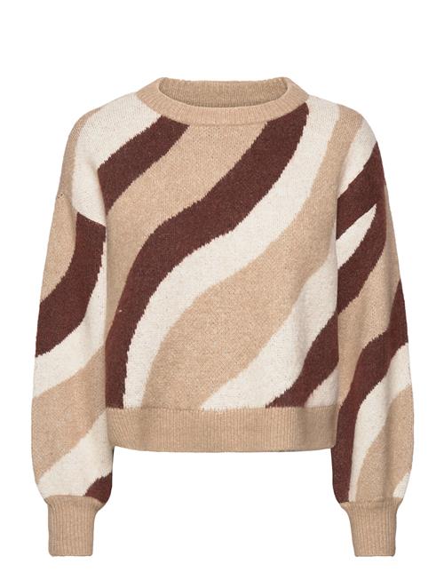 Se Vero Moda Vmlena Ls O-Neck Pullover Ga Boo Vero Moda Beige ved Booztlet