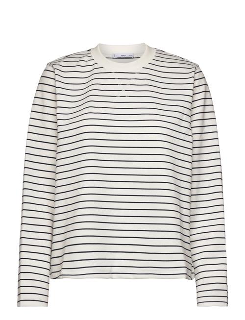 Se Mango Striped Sweatshirt Mango Cream ved Booztlet