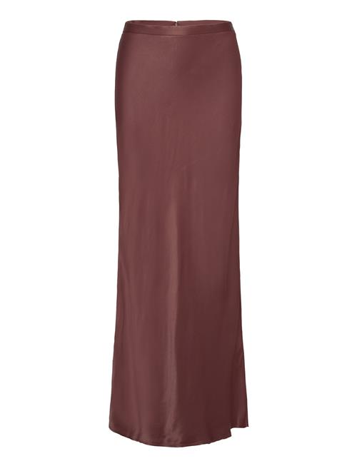 House Of Dagmar Shiny Long Skirt House Of Dagmar Brown