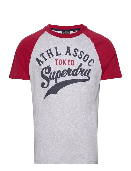 Superdry Vintage Home Run Raglan Tee Superdry Patterned