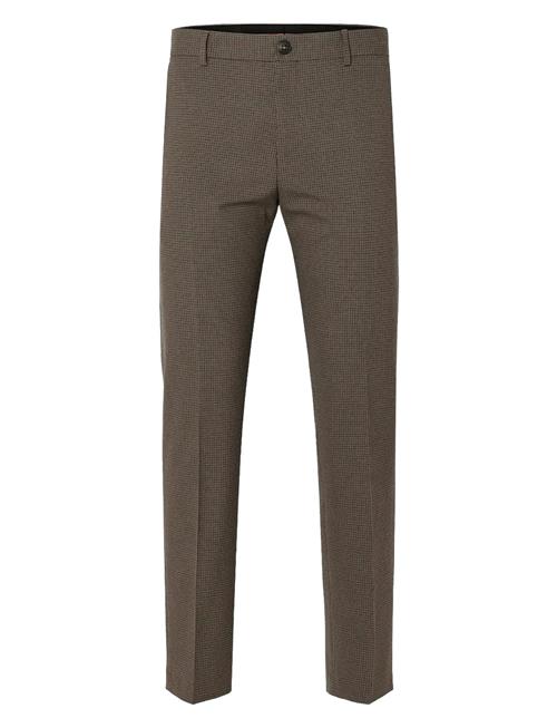 Slhslim-Liam Mini Check Trs Flex B Noos Selected Green