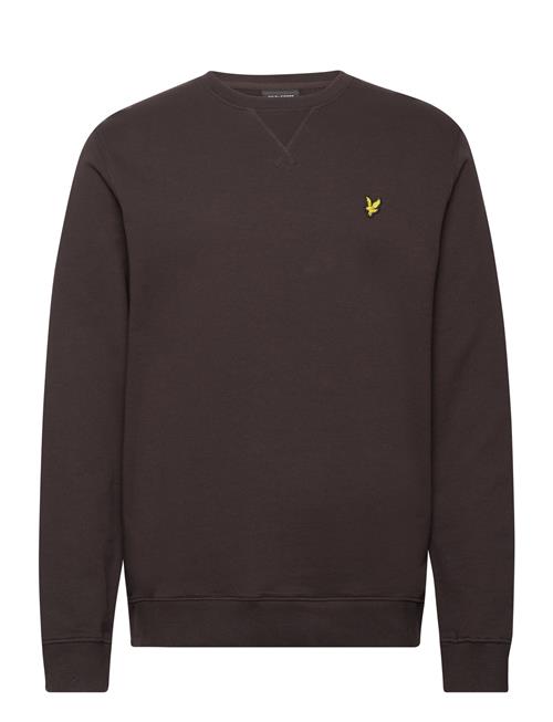 Se Lyle & Scott Crew Neck Sweatshirt Lyle & Scott Brown ved Booztlet