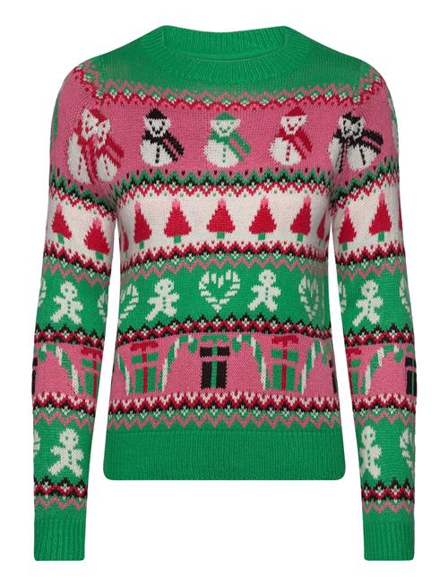 Se Vero Moda Vmxmasmix Ls O-Neck Pullover Xmas Vero Moda Green ved Booztlet