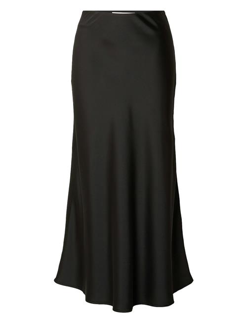 Slflena Hw Midi Skirt Noos Selected Black