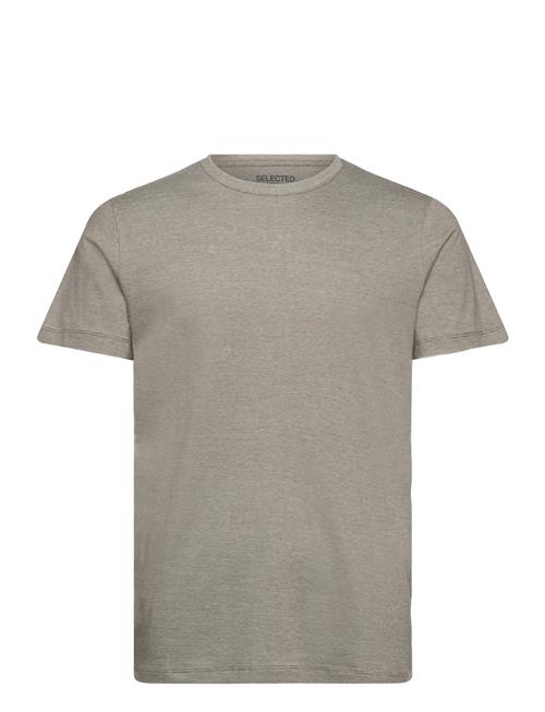 Selected Homme Slhaspen Mini Str Ss O-Neck Tee Noos Selected Homme Khaki