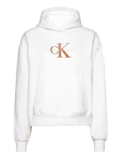 Se Calvin Klein Jeans Premium Monologo Hoodie Calvin Klein Jeans White ved Booztlet