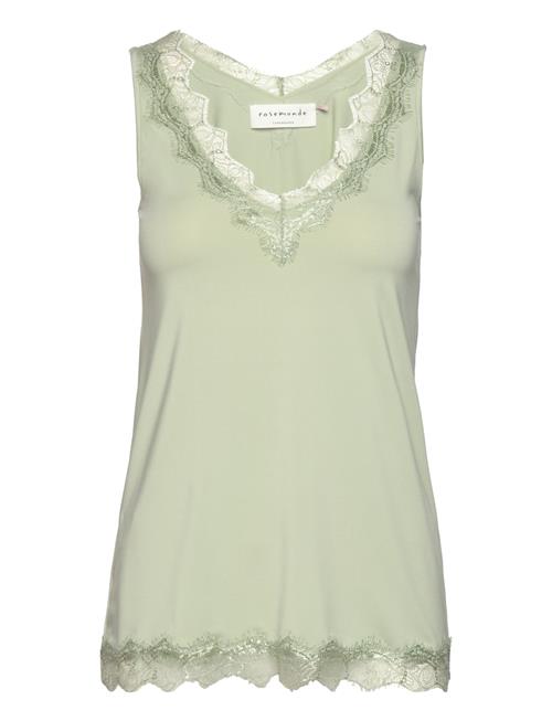 Rosemunde Rwbillie Sl Lace V-Neck Top Rosemunde Green