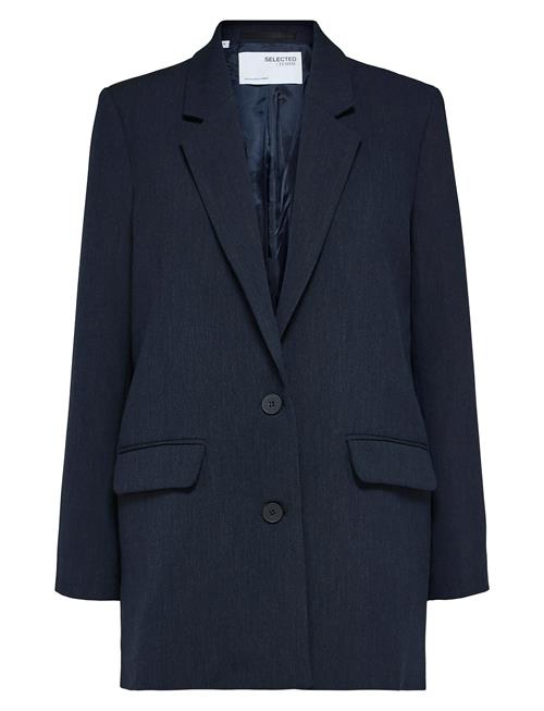 Slfrita Ls Blazer Dark Sap Mel Selected Femme Navy