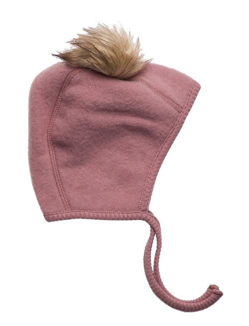 Se mikk-line Wool Beanie W. Pom Pom Mikk-line Pink ved Booztlet