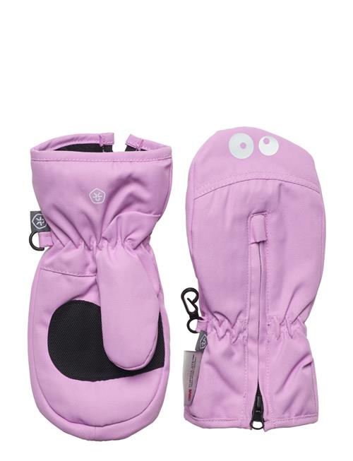 Color Kids Mittens W. Zipper Color Kids Pink