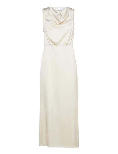 Vila Viravenna Waterfall S/L Maxi Dress-Noos Vila White