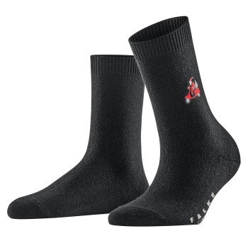 Falke KGaA Falke Strømper Cosy Wool X-Mas Santa Sock Sort Str 35/38 Dame