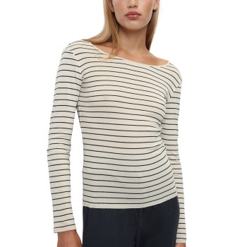 Se Marc O'Polo Marc O Polo Long Sleeve Top Benhvid Large Dame ved Timarco