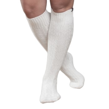 Trofé Trofe Cotton Knee High Sock Strømper Hvid Str 35/38 Dame