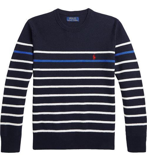 Polo Ralph Lauren Bluse - Strik - Navy m. Striber