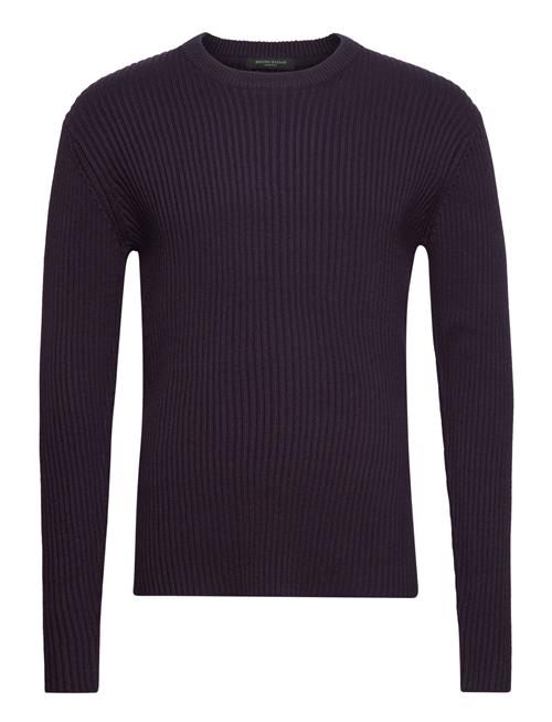 Se Bruuns Bazaar Simbbbenny Crew Neck Knit Bruuns Bazaar Navy ved Booztlet