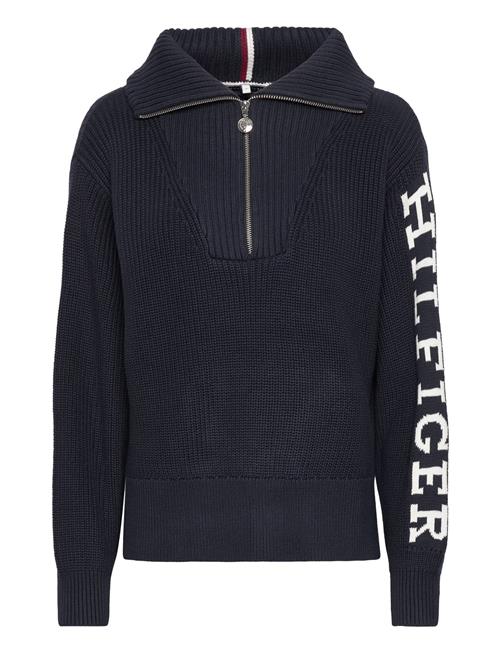 Tommy Hilfiger Placed Hilfiger 1/2 Zip Sweater Tommy Hilfiger Navy