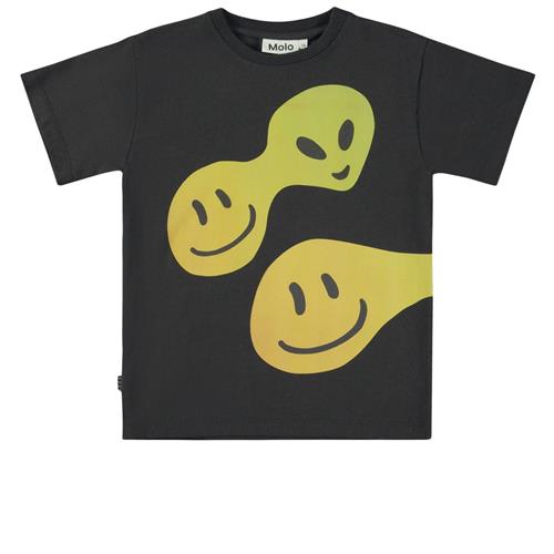 Molo GOTS Raveno T-shirt Connected Smile | Sort | 110 cm