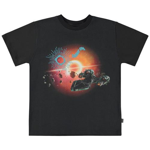 Molo GOTS Riley T-shirt Warp Speed | Sort | 92 cm