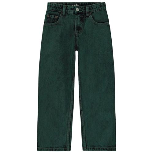 Se Molo Aiden Jeans Green Overdye | Grønn | 128 cm ved Babyshop