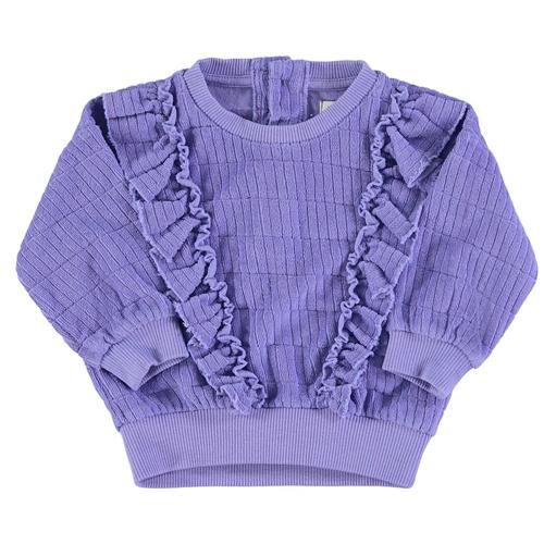 Piupiuchick Sweatshirt Med Flæsedesign Purple | Lilla | 14 years