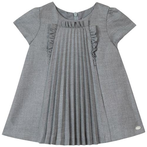 Se Tartine et Chocolat Plisseret Kjole Grå | Grå | 18 months ved Babyshop