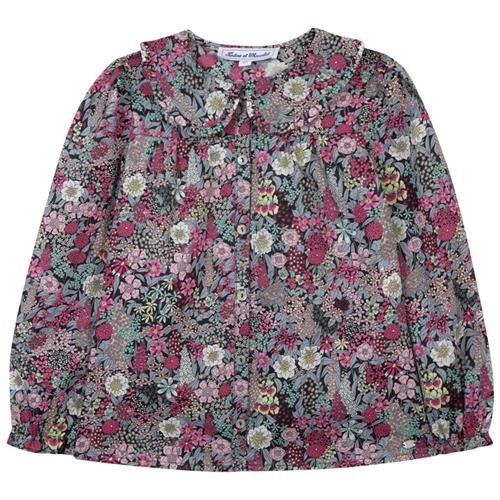 Se Tartine et Chocolat Blomstret Bluse Grå | Grå | 6 years ved Babyshop