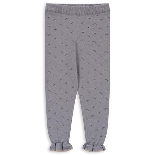 Se Konges Sløjd Valkan Pointelle Leggings Monument | Grå | 9 months ved Babyshop